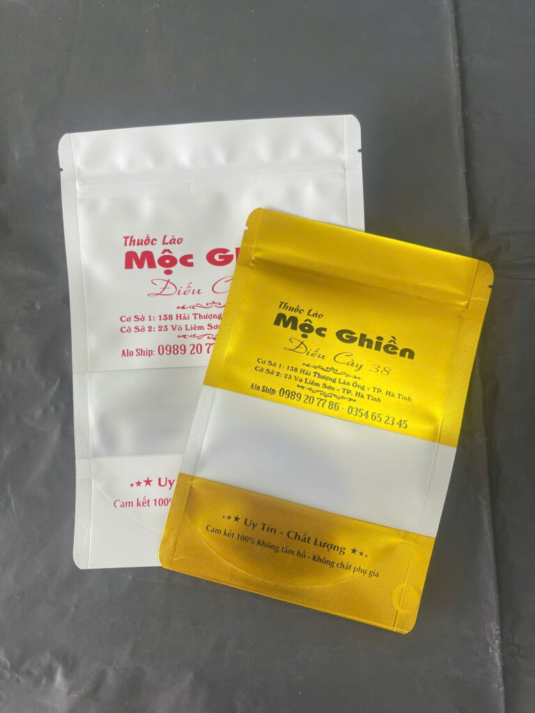 Túi zip đáy đứng