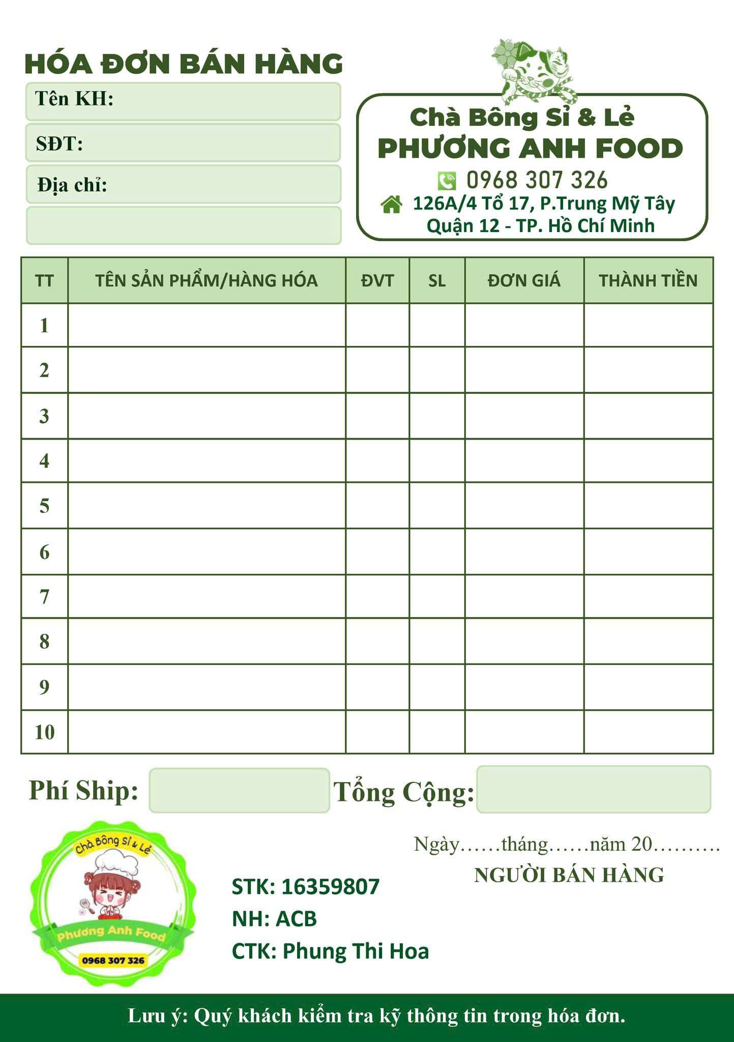 Hoá đơn - Ảnh 3